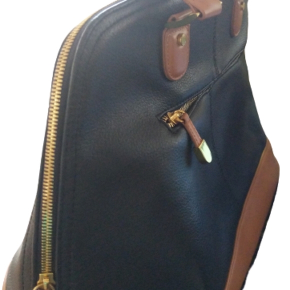 Joy & Iman Top Handle Pebble Bag Satchel Handbag /Charm - Picture 8 of 12